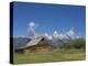 Mormon Row Barn and a Bison, Jackson Hole, Grand Teton National Park, Wyoming, USA-Neale Clarke-Premier Image Canvas