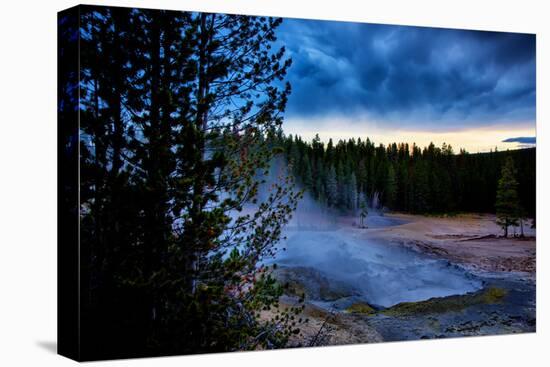 Morning Brew, Mood and Mist at Yellowstone National Park, Wyoming-Vincent James-Premier Image Canvas