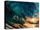 Morning Color - Hawaiian Breaking Wave-Willyam Bradberry-Stretched Canvas