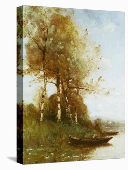 Morning Effect, Silver Birches and a River-Paul Desire Trouillebert-Premier Image Canvas