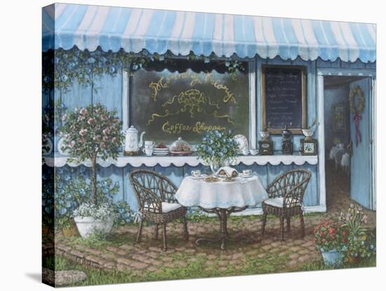 Morning Glory Coffee Shoppe-Janet Kruskamp-Stretched Canvas