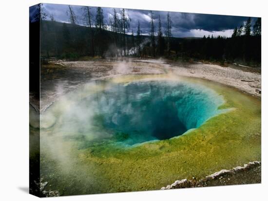 Morning Glory Pool, Yellowstone National Park, Wyoming, USA-Carol Polich-Premier Image Canvas