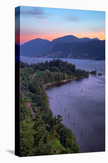 Morning Hills at Columbia River Gorge, Oregon-Vincent James-Premier Image Canvas