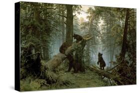 Morning in a Pine Forest-Ivan Ivanovitch Shishkin-Stretched Canvas