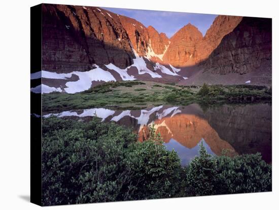 Morning Light on Quartzite Cliffs of Red Castle Peak, High Uintas Wilderness, Utah, Usa-Scott T. Smith-Premier Image Canvas