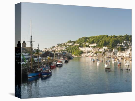 Morning Light on the River Looe at Looe in Cornwall, England, United Kingdom, Europe-David Clapp-Premier Image Canvas
