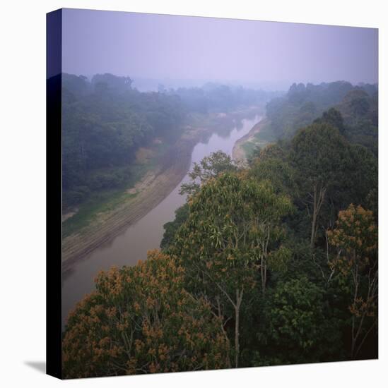 Morning Mists in Rio Negro Region of Amazon Rainforest, Amazonas State, Brazil, South America-Geoff Renner-Premier Image Canvas
