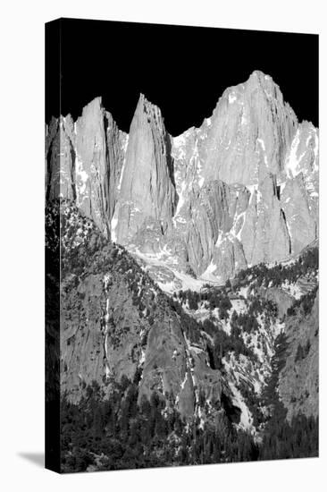 Morning on Mt Whitney II BW-Douglas Taylor-Stretched Canvas