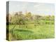 Morning, Spring, Grey Weather, Eragny-Camille Pissarro-Premier Image Canvas