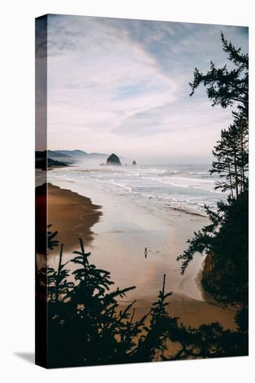 Morning Walk at Cannon Beach, Peaceful Oregon Coast-Vincent James-Premier Image Canvas