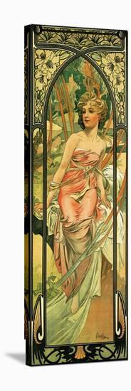 Morning-Alphonse Mucha-Stretched Canvas