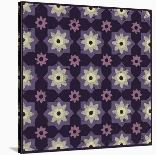 Moroccan Star Flower (Purple)-Susan Clickner-Stretched Canvas