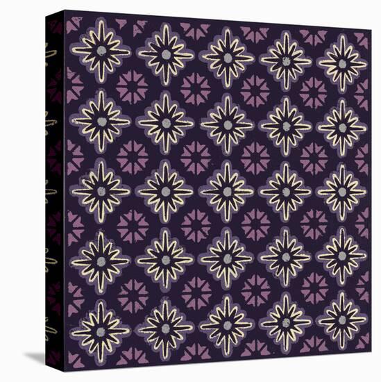 Moroccan Twelve Point Star (Purple)-Susan Clickner-Stretched Canvas