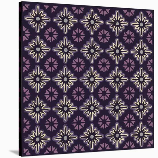 Moroccan Twelve Point Star (Purple)-Susan Clickner-Stretched Canvas