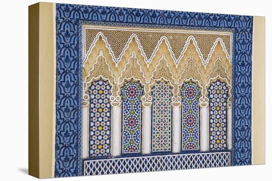 Morocco, Fes. a Detail of an Ornate Wall of the King's Palace-Brenda Tharp-Premier Image Canvas