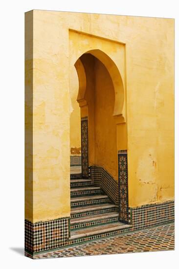 Morocco, Meknes. Mausoleum of Moulay Ismail Stairs-Kymri Wilt-Premier Image Canvas