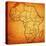 Morocco on Actual Map of Africa-michal812-Stretched Canvas