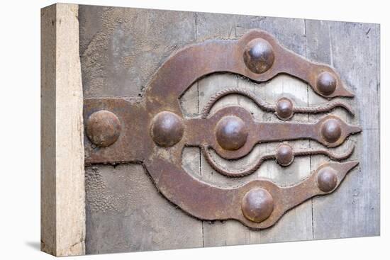 Morocco, Rabat, Sale, Kasbah Des Oudaias, Elaborate Moroccan Door Hinges-Emily Wilson-Premier Image Canvas