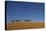 Morocco, Sahara. a Row of Camels Travels the Ridge of a Sand Dune-Brenda Tharp-Premier Image Canvas