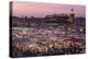 Morocco. Sunset over the famous Djemaa El-Fna square in Marrakech-Brenda Tharp-Premier Image Canvas