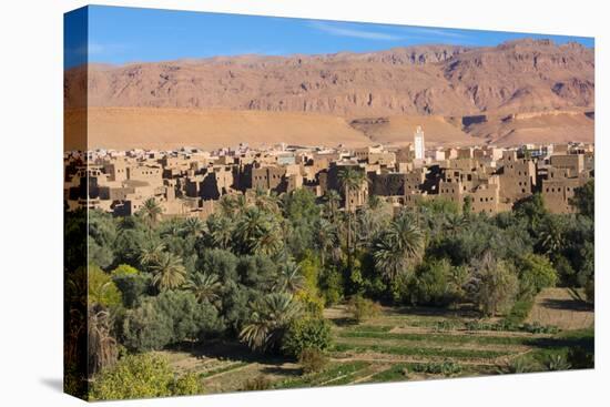 Morocco, Tinghir Oasis and Village with Beautiful Mountains with Trees-Bill Bachmann-Premier Image Canvas