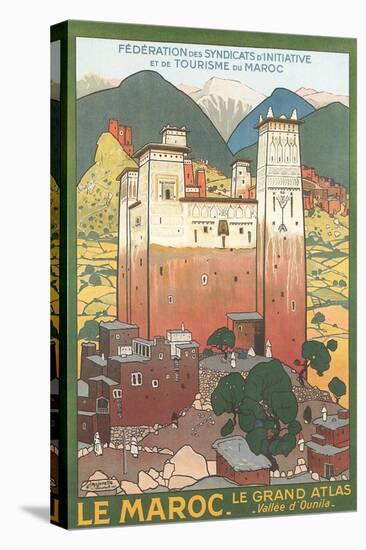 Morocco Travel Poster-null-Stretched Canvas