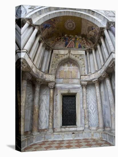 Mosaic Artwork on the Exterior of St. Mark's Cathedral, Venice, Italy-Darrell Gulin-Premier Image Canvas