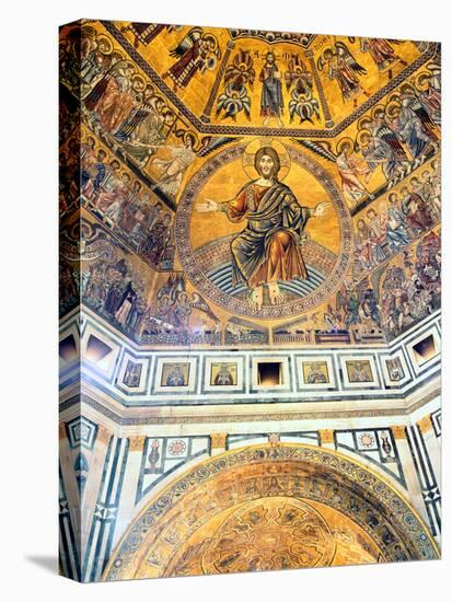 Mosaic Ceiling, Baptistry of St John, Florence, Italy-Peter Thompson-Premier Image Canvas