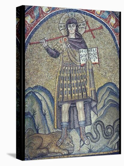 Mosaic of Christ dressed as a Roman soldier, 6th century-Unknown-Premier Image Canvas