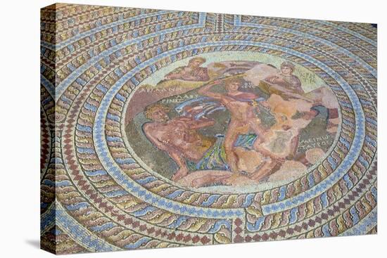 Mosaics at Kato Paphos Archaeological Park, UNESCO World Heritage Site, Paphos, Cyprus-Neil Farrin-Premier Image Canvas