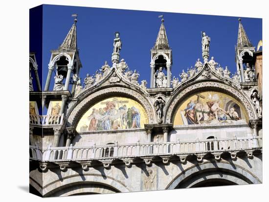 Mosaics on the Facade of St Marks Basilica, Venice, Italy-Peter Thompson-Premier Image Canvas