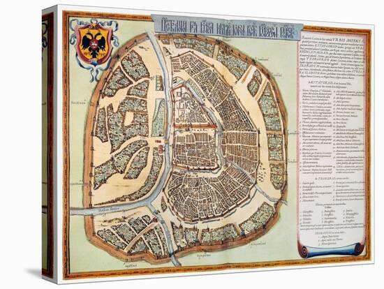 Moscow: Map, 1662-Jan Blaeu-Premier Image Canvas