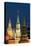 Moscow, Red Square, Kremlin Towers, at Night-Catharina Lux-Premier Image Canvas