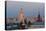 Moscow, Stalin Building, Red Square, Dusk-Catharina Lux-Premier Image Canvas