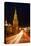 Moscow, Traffic on the Moscow Shore, Kremlin by Night-Catharina Lux-Premier Image Canvas