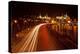 Moscow, Traffic on the Moskva Shore, Kremlin, at Night-Catharina Lux-Premier Image Canvas