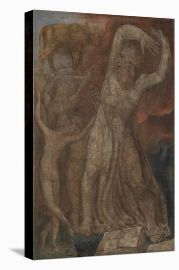 Moses Indignant at the Golden Calf-William Blake-Premier Image Canvas