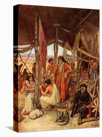 Moses inspecting the Tabernacle - Bible-William Brassey Hole-Premier Image Canvas