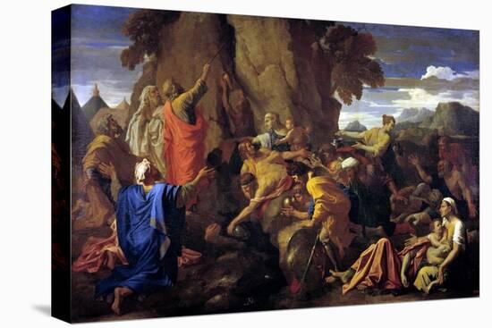 Moses Striking the Rock, 1649-Nicolas Poussin-Premier Image Canvas