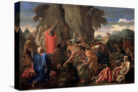 Moses Striking Water from the Rock, 1649-Nicolas Poussin-Premier Image Canvas