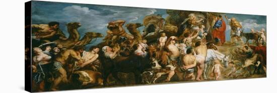 Moses Striking Water from the Rock, c.1645-50-Jacob Jordaens-Premier Image Canvas