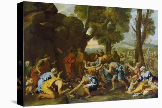 Moses Striking Water from the Rock-Nicolas Poussin-Premier Image Canvas
