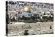 Moslem Golden Dome of the Rock, Outside Walls, and Historic Jewish Cemetery, City of JerUSAlem-Dave Bartruff-Premier Image Canvas