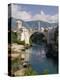 Mostar and Old Bridge over the Neretva River, Bosnia and Herzegovina-Gavin Hellier-Premier Image Canvas