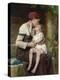 Mother and Child, 1894 (Painting)-Leon Bazile Perrault-Premier Image Canvas