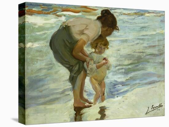 Mother and Child at the Beach, 1908-Joaquin Sorolla-Premier Image Canvas