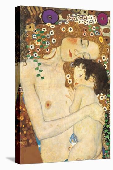 Mother and Child (detail from The Three Ages of Woman), c.1905-Gustav Klimt-Stretched Canvas