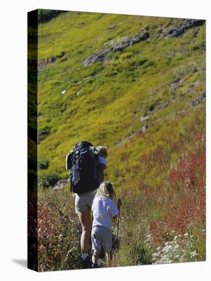 Mother and Child Hiking-null-Premier Image Canvas