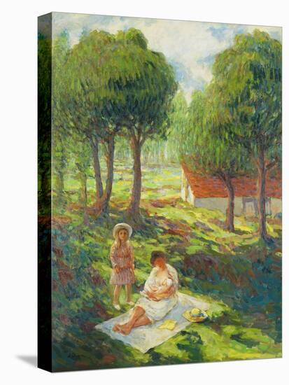 Mother and Child in a Landscape-Henri Lebasque-Premier Image Canvas