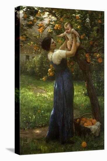 Mother and Child in an Orange Grove-Virginie Demont-Breton-Premier Image Canvas